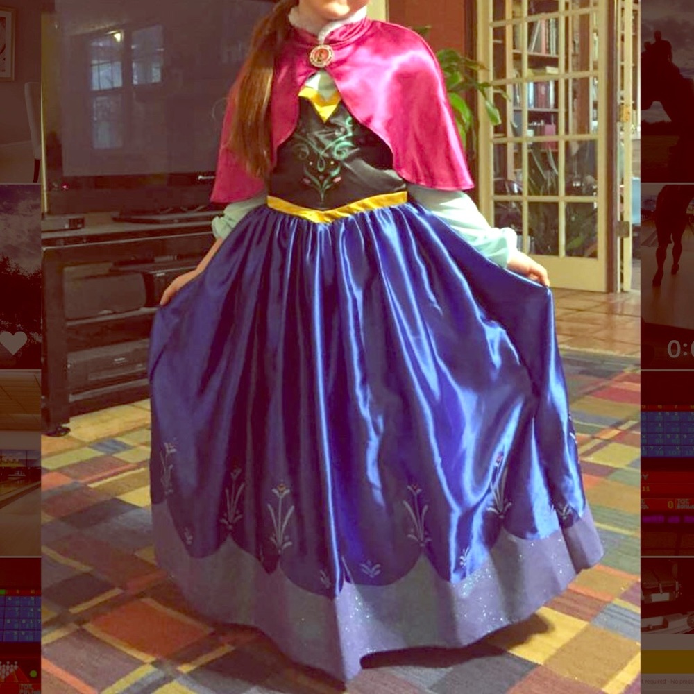 Frozen outfit costume Anna